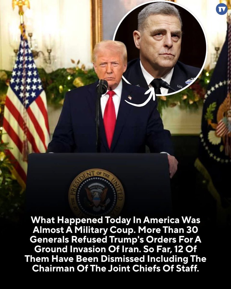 goRubenRuben's tweet image. Constitutional Military Crisis!
Oralè Resisters
30 Generals, 12 fired including Chairman of Joint Chiefs of Staff  for Refusing follow illegal orders Boots in Iran! #NoBoots4Iran #USDemocracy #GoodFriday #NoKings #IllegalOrder