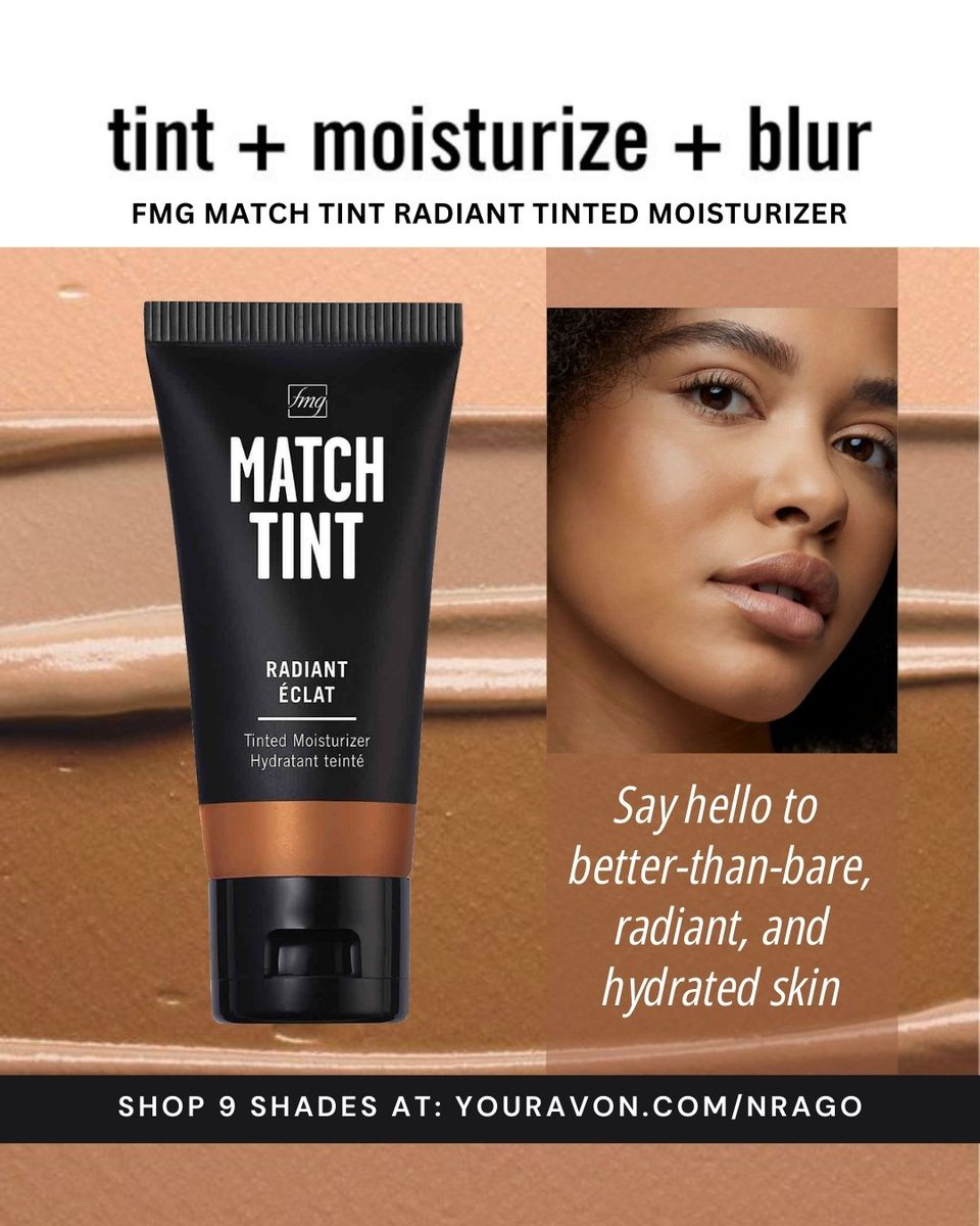AvonLadyNJ's tweet photo. This tinted moisturizer hydrates, blurs, and perfects in one easy step for a radiant, better-than-bare finish. Effortless. Polished. ✨
Are you a no-makeup girl or do you prefer more coverage?
Tap to shop your glow: https://t.co/mML80I7vN5
#MinimalistMakeup #EverydayGlow https://t.co/bfHmmuEm6s