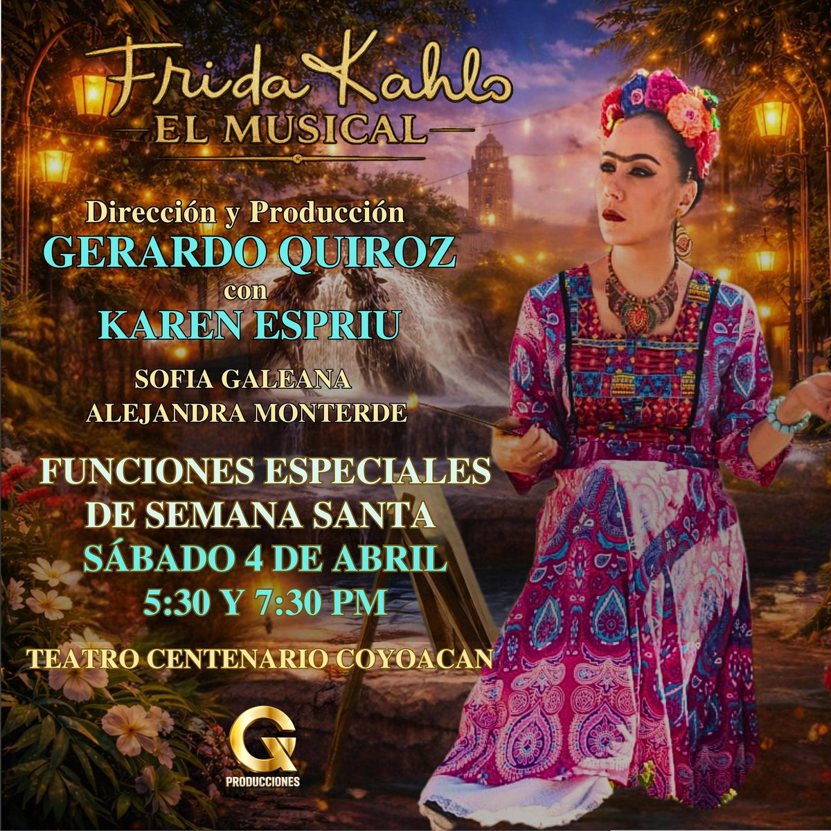 Tenemos pases dobles para que asistan a  #fridakahloelmusical HOY 5:30PM en el <a href="/tcentenarioof/">Teatro Centenario Coyoacán Oficial</a> 🎭

únicamente:

🌟 Nombre completo
