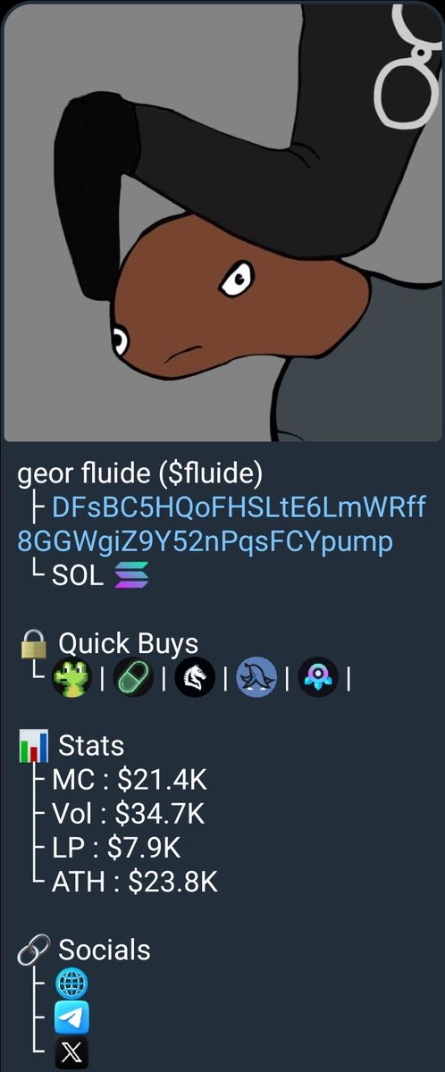 TrackingWallets's tweet photo. $fluide #fluide
Called at 21K
21K -> 2.4M = 114x+
1 $SOL would be worth $9,225 at ATH!
Tracking the best so you can cook hard!
Join Us : https://t.co/IJbhet4UYn
CA (NFA) :
DFsBC5HQoFHSLtE6LmWRff8GGWgiZ9Y52nPqsFCYpump https://t.co/raoU0Cvntc