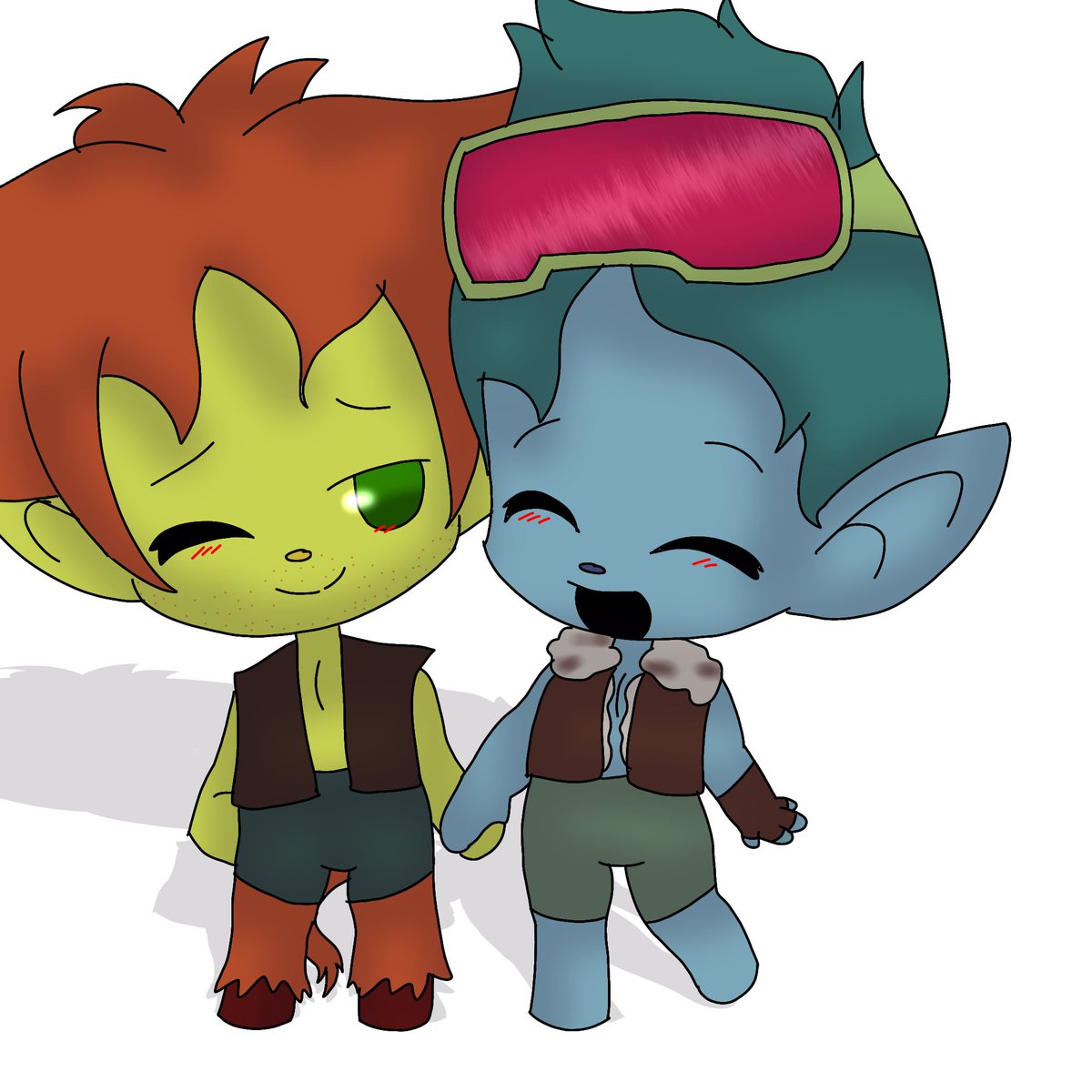 GgCrickle's tweet image. Hickdory Chibi Doodles!

#trollstwt #hickory #johndory #hickdory #trolls