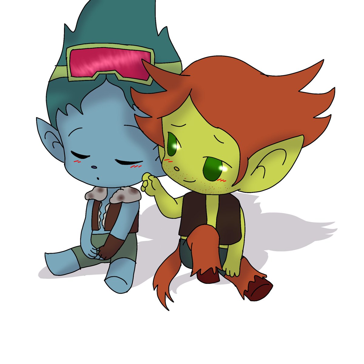 GgCrickle's tweet image. Hickdory Chibi Doodles!

#trollstwt #hickory #johndory #hickdory #trolls