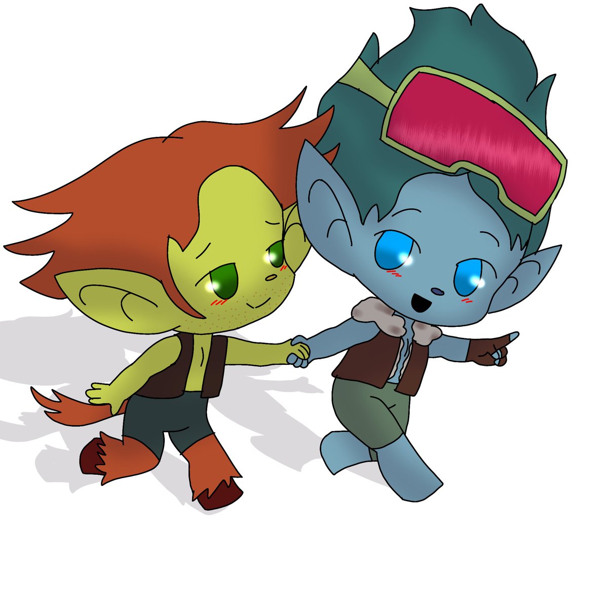 GgCrickle's tweet image. Hickdory Chibi Doodles!

#trollstwt #hickory #johndory #hickdory #trolls