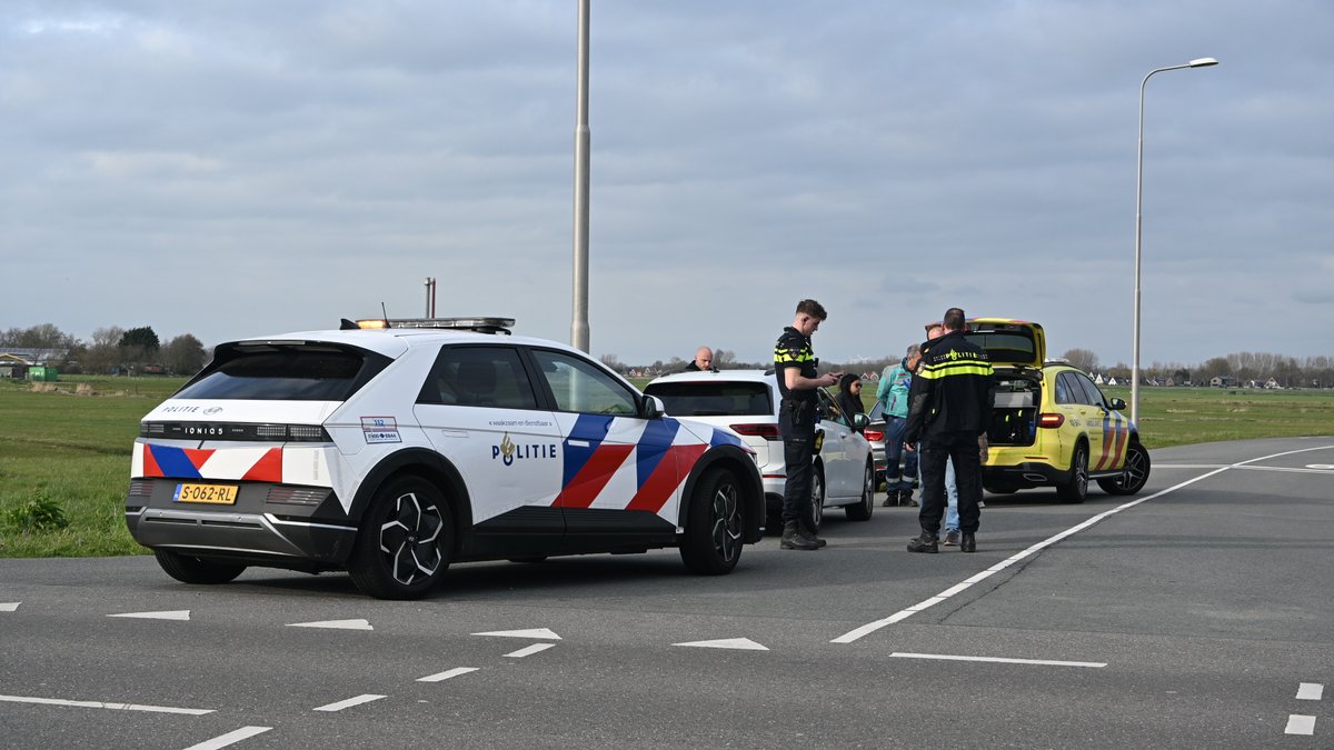 Fietser gewond na botsing met auto