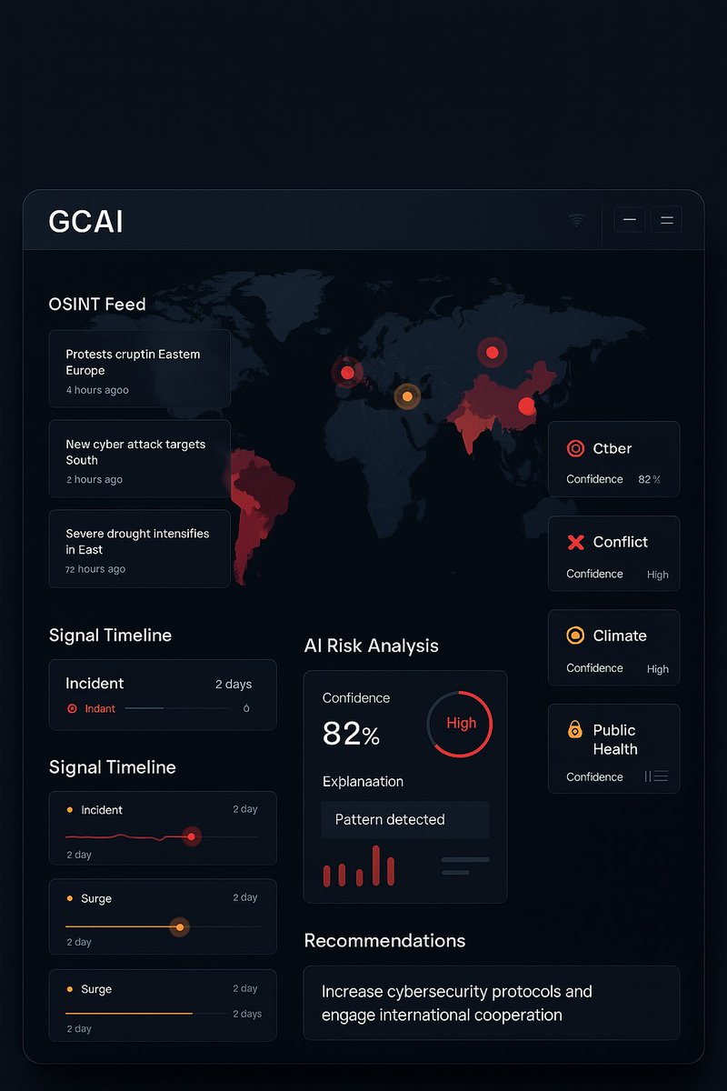 samoride's tweet photo. 🚨 AI just ran 1,000 crisis simulations for 2026… and the #1 trigger for global conflict isn’t war, nukes, or politics.**

It’s misaligned AI governance** between superpowers.

I’m Mr. Torku Torku Global Crisis Anticipator (GCAI). My PeaceTech system uses AI foresight to spot conflicts 6–18 months early and give leaders the exact moves to stop them.

Here’s the brutal truth:  
We have the tech to prevent the next big one.  
We just don’t have the political will… yet.

Nigeria and the Global South can’t wait for the West to wake up. We must lead the #AIforPeace revolution NOW.

What’s the one crisis YOU want me to simulate live next?  
Drop it below 👇 and I’ll run it publicly.

#AIforPeace #PeaceTech #FutureOfGovernance #GCAI