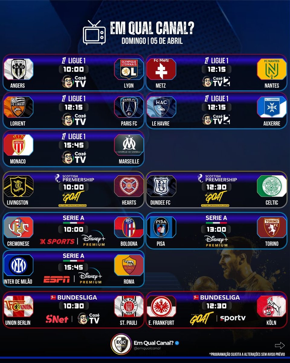 Em Qual Canal? tweet media