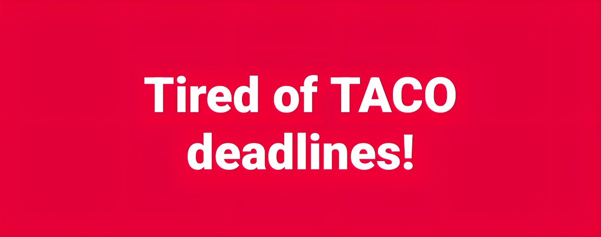 LemlemTigest's tweet image. #Tired of #TACO #deadlines!