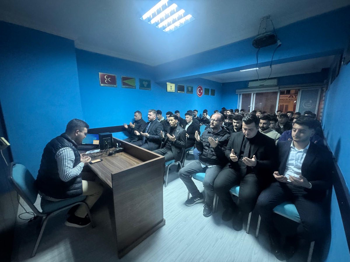 Ülkü Ocakları Amasya İl Başkanlığımızda, Başbuğumuz Alparslan Türkeş’i anma programımızı; seminer, sinevizyon gösterimi ve Mevlid-i Şerif ile birlikte gerçekleştirdik.

Başbuğumuzun Ruhu şad, mekânı cennet olsun.
<a href="/ayyildirim1/">Ahmet Yiğit Yıldırım</a>
<a href="/keejder/">Kadir Ensar Ejder</a>
<a href="/omersnky05/">Ömer Sonkaya</a>