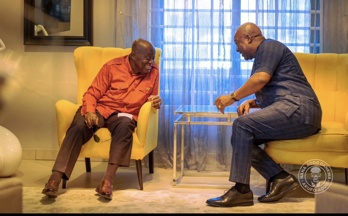 DashelleAdu's tweet photo. His Excellency Nana Addo Dankwah Akuffo-Addo  is a true statesman! 

We can’t say same for John Mahama when he was shamefully sacked as a president in 2016! Man was bitter. https://t.co/p92c9MFOSB