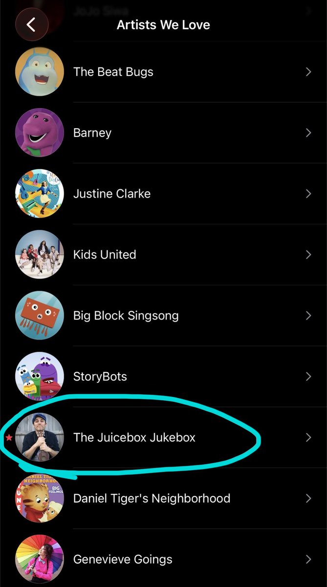 JuiceboxTweet's tweet photo. The Juicebox Jukebox is an “Artist We Love” on Apple Music Children’s Music ♥️ 🎶 https://t.co/j2MSctAfui