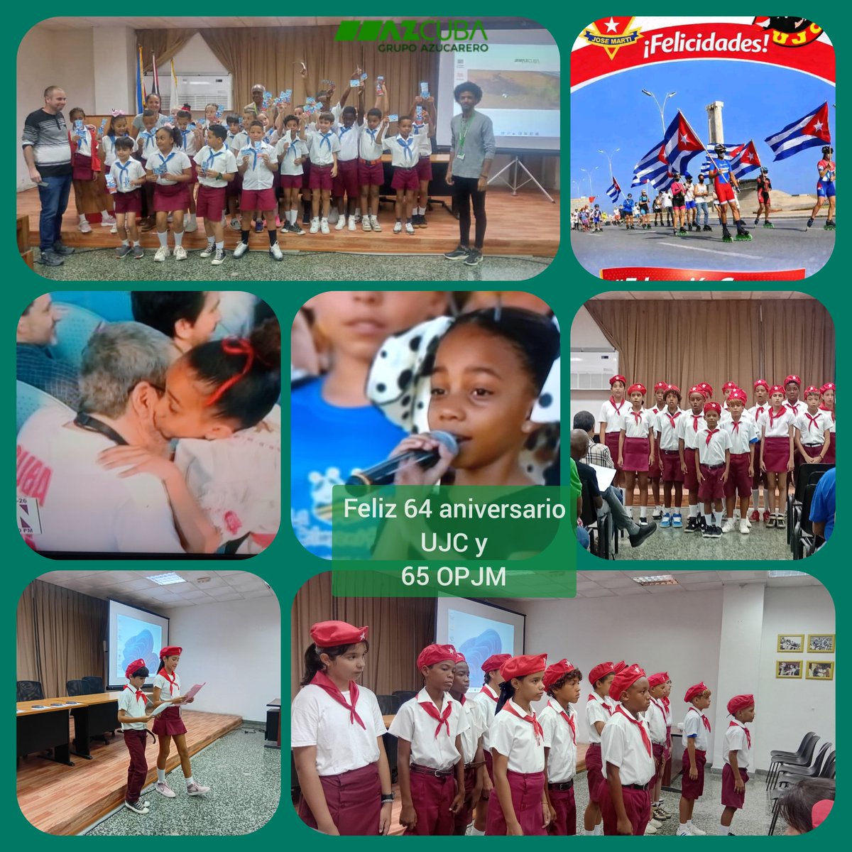 Muchas felicidades pioneros, adolescentes y juventud en los aniversarios 65 OPJM y 64 UJC. #Cuba