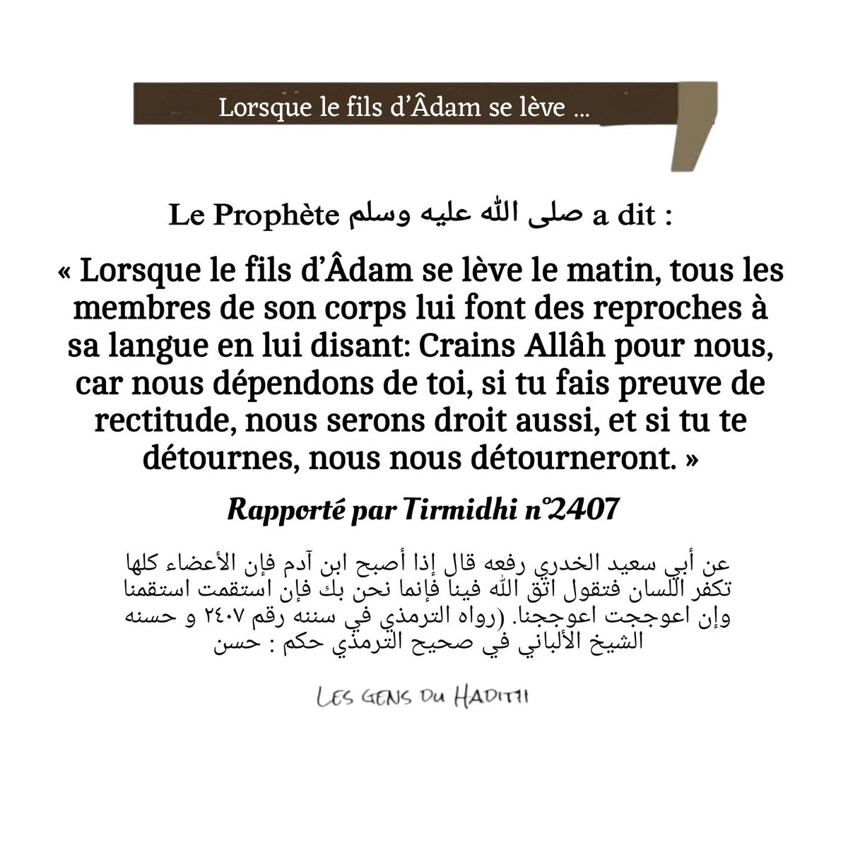 Les Gens du Hadîth tweet media