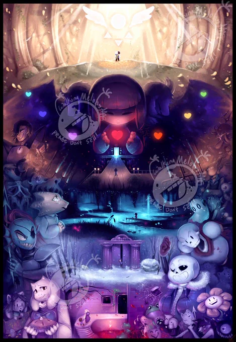 hey guys, a lot of you might be familiar with walkingmelonsAAA/spectroliteAAA and her timeless undertale paintings from years ago... she's currently in a terrible financial situation and needs help before she basically gets evicted now's a great chance to support her..!!