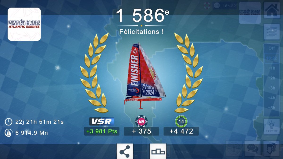Résultat sur la <a href="/VendeeGlobe/">Vendée Globe</a> Atlantic series 2026 en préparation du #VG2028 sur <a href="/VirtualRegatta/">Virtual Regatta</a> 🎮🌊⛵️

Quand tu choisis la mauvaise option 😔

#VirtualRegatta #VirtualRegattaOffShore #VROffShore #VendeeGlobe