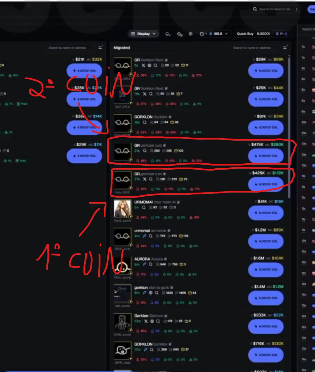 costeeu's tweet photo. @A5eics @A5eics 
Let me ask you a question, did you see that a coin with the exact same picture and ticker came out first?

Why did you buy the second one?

At minute 0:18 you saw that there were two identical ones and that you bought the second one

Was that play just luck? https://t.co/eVzg22Ndz9
