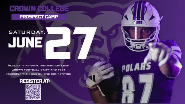 Augustbogs's tweet photo. Thank you @EShourds5 for the prospect camp invite. 

@CrownCollegeFB @_Coach_Franz @wubbby @MJ_NFLDraft @mdwestathletics @mwfbrecruiting @mnsportsinfo1 @RecruitNEGA_MN @sixstarfootball https://t.co/zkb9qGtPAB