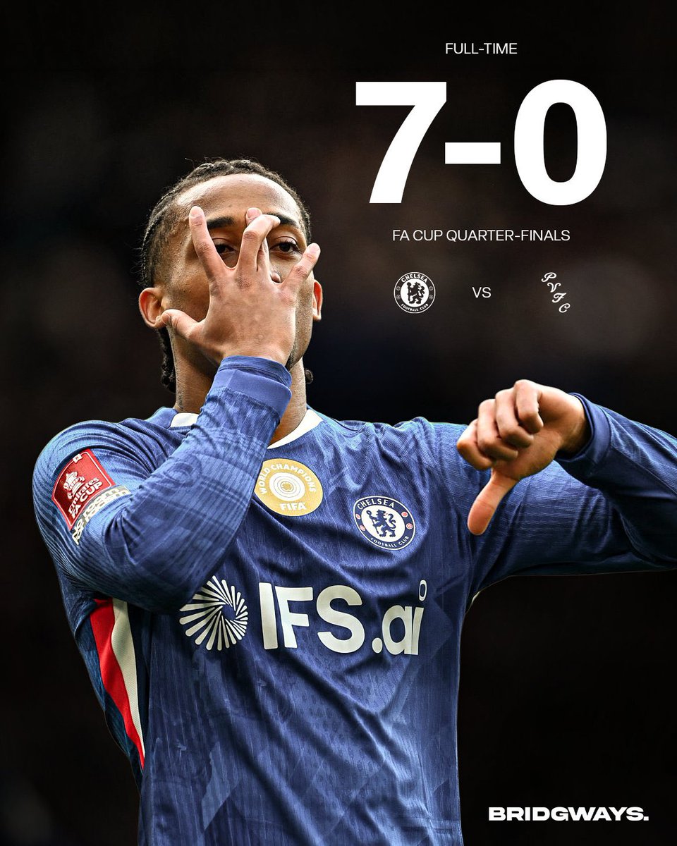 ditapramoedya's tweet photo. Manchester City vs Liverpool 4-0.
Chelsea vs Port Vale 7-0.

Tidak ada kejutan, tim underdog semua dibantai. Outclass. https://t.co/BjwLxe7bAj