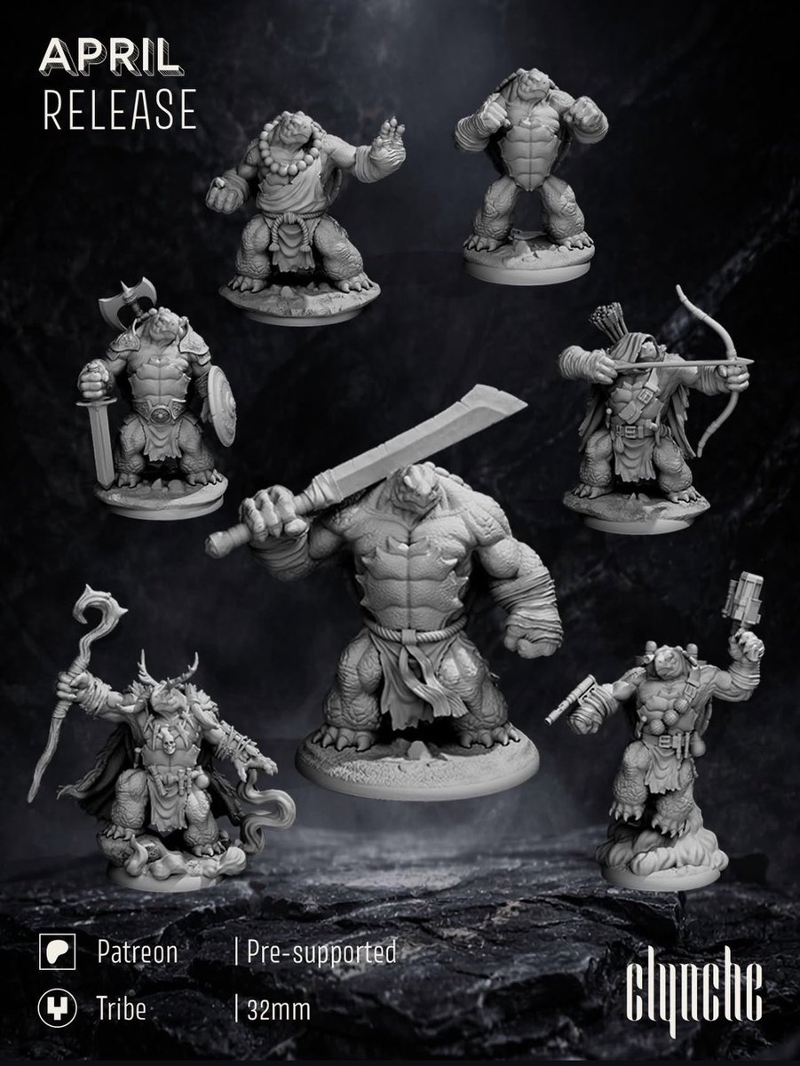ClyncheA's tweet photo. Turtles this month 🐢

#MiniaturePainting #DnDMiniatures
#3DPrinting https://t.co/I2sKLyXnV2