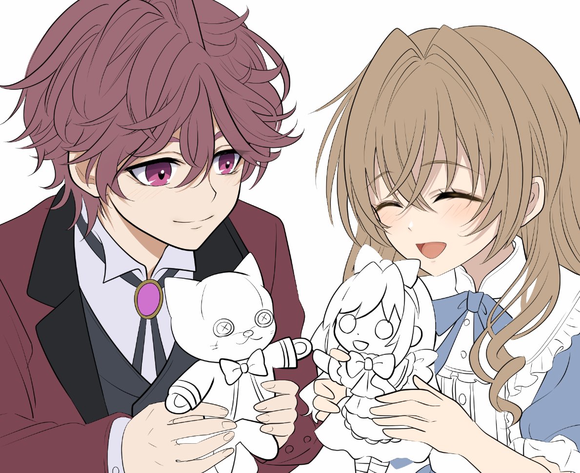 おままごと（塗り20％くらい）
🐈の髪の分け目流しとか💟を意識してると思うので
子供の頃ってどんな髪してたのかな…？