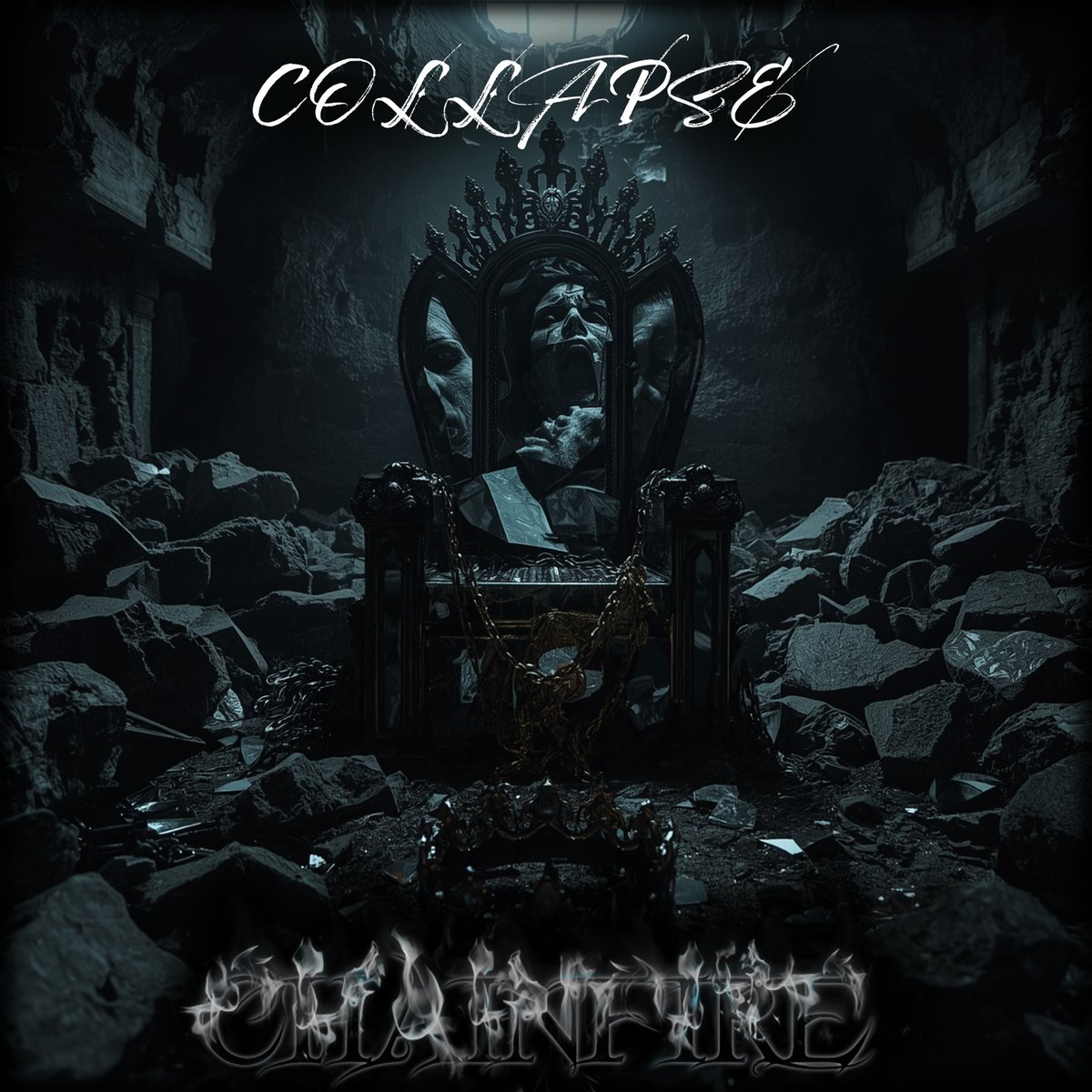 ChainfireMusic's tweet photo. Sometimes the breaking point is quiet.

“Collapse” is about what happens when the weight becomes too much to carry.

If it resonates, turn it up.

Stream it now.

#Chainfire #Metalcore https://t.co/9m6oUacjds