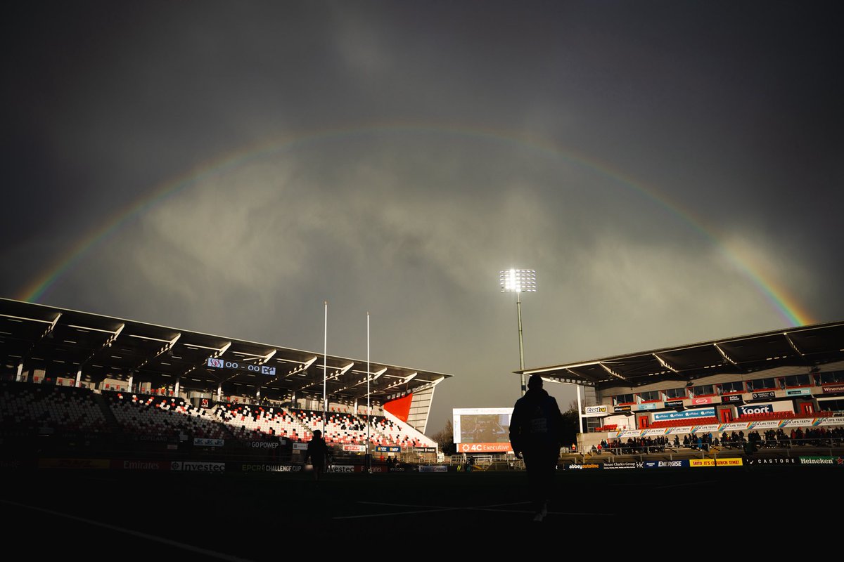 UlsterRugby's tweet photo. For anyone having doubts about coming to the game tonight…

The sun has come out (for now)🌈☀️ https://t.co/VDGicuzzjN