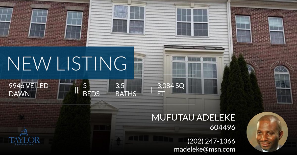 flexagent's tweet photo. 📍 New Listing 📍 Take a look at this fantastic new property that just hit the market located at 9946 Veiled Dawn in Laurel. Reach out here or at (202) 247-1366 for more information!

Listed by Venu Yarvaneni

M Adeleke  ❤️ https://t.co/tT95Om29h5 https://t.co/eOsehC7uAb