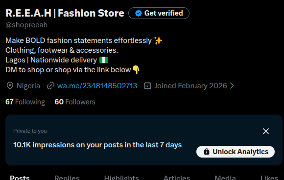 R.E.E.A.H | Fashion Store tweet media