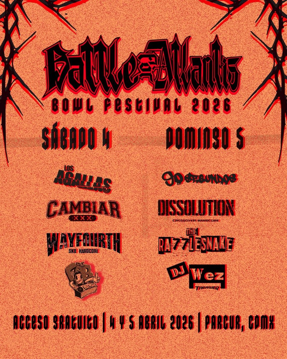 BBeat105's tweet photo. Hoy, están estos shows:
- En #FuckOffRoom, @strikemaster666
- #BattleForAtlantis en #Parcur. @skullcandyMEX, @dcshoesmexico
- #Invunche en @hdxcircusbar. @gexro8008
- En el @TCChopoOficial, #Alttanos, #Athropos y #HumanTerror
En cuáles los veremos?
#StayBlast
#BlastBeat105 https://t.co/GpMHcXZ3I7