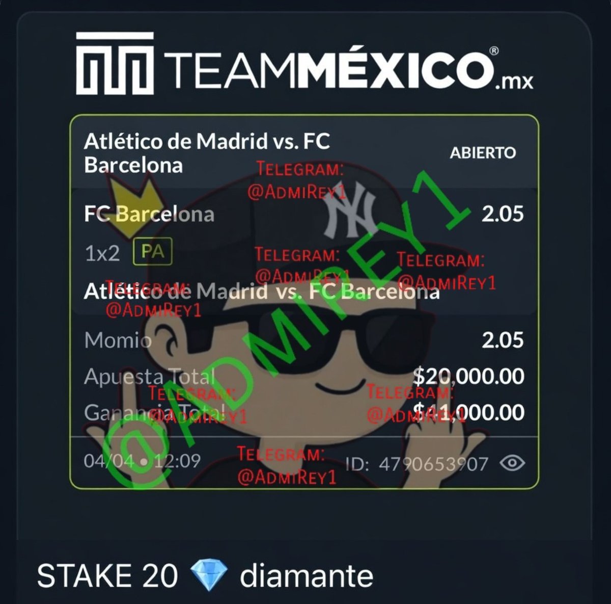 Picks de Cristian Rey 👑 y Gallito vip tweet media