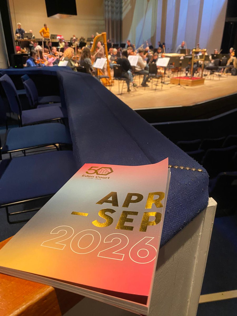 RSNO's tweet photo. We are up in Inverness this weekend celebrating the 50th anniversary of Eden Court with a recreation of the original opening concert alongside Scottish Opera! We’re so lucky to have such beautiful halls and theatres all around the country 👏 

📷: Principal Trombone Dávur Juul Magnussen