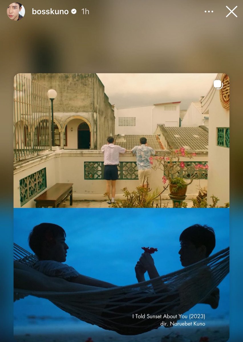 P’Yong &amp; P’Boss are both sharing the article that mentioned “I Told Sunset About You”. Teh &amp; Oh Aew will always forever no 1 in everyone’s heart 😭❤️