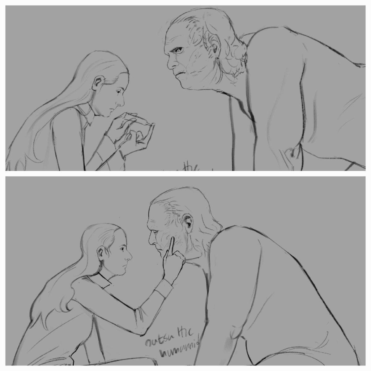 OatsaHumanoid's tweet image. Another WIP with the snake man

Applying hydrating ointment to his dry skin

#victorgideon #selfinsert