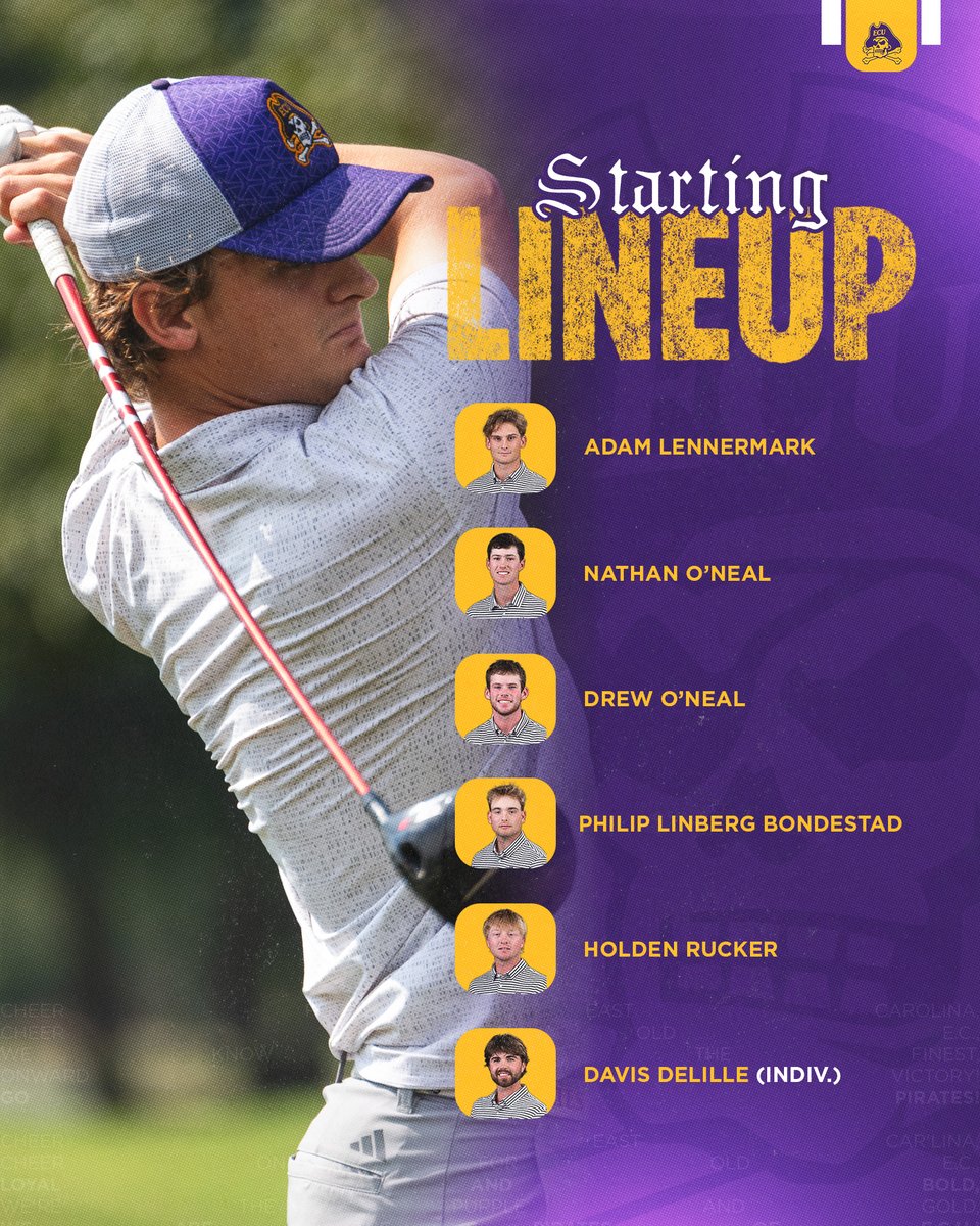 ECUPirateMGolf's tweet photo. Check out our lineup for the Giles-Spratley Collegiate that begins Monday, April 6 in Richmond. https://t.co/jcBQBq4P8o