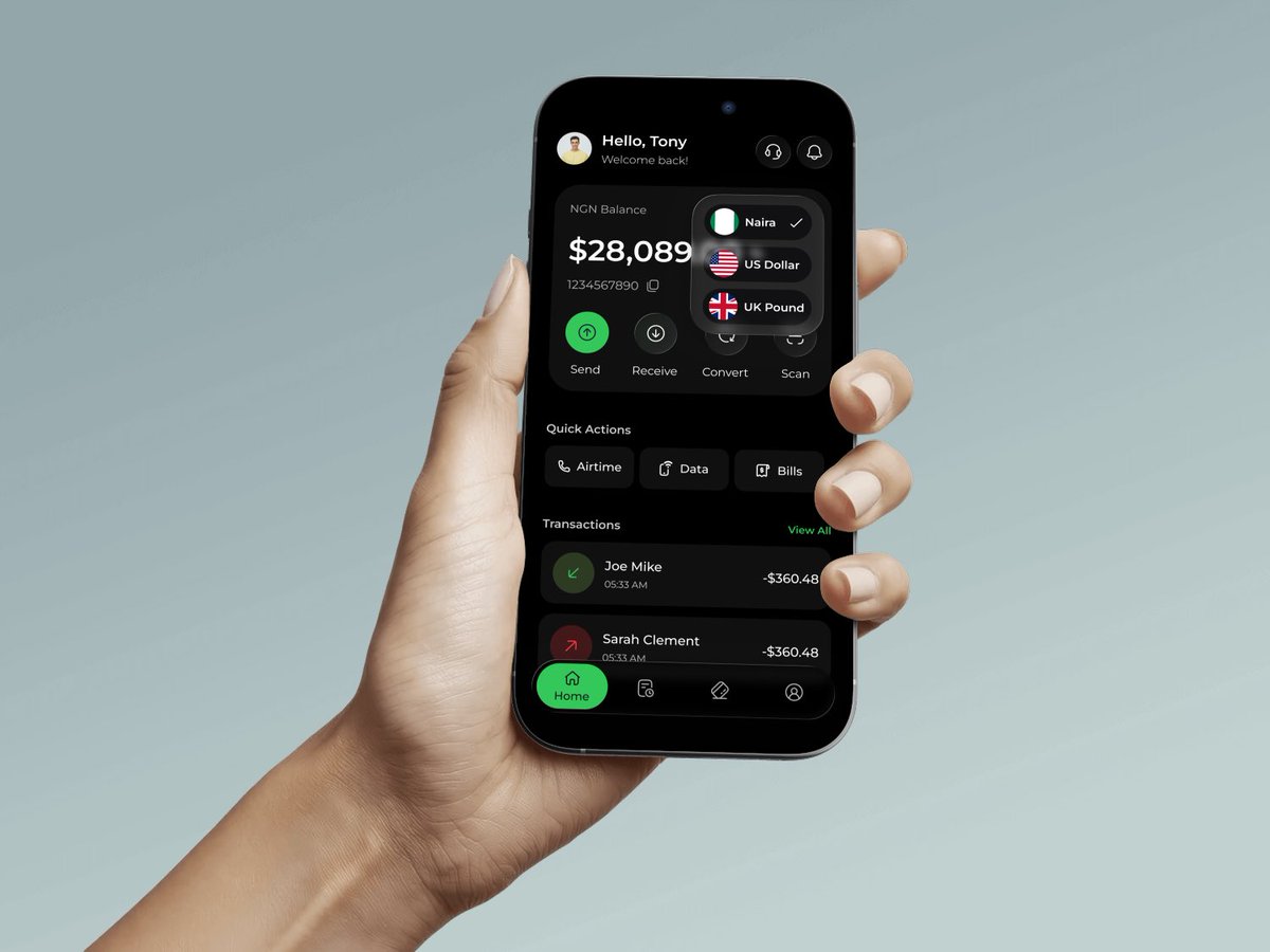 olatheuiuxguy's tweet image. Some screens from #Bridge “A cross border fintech app” #Fyp #Viral #Design