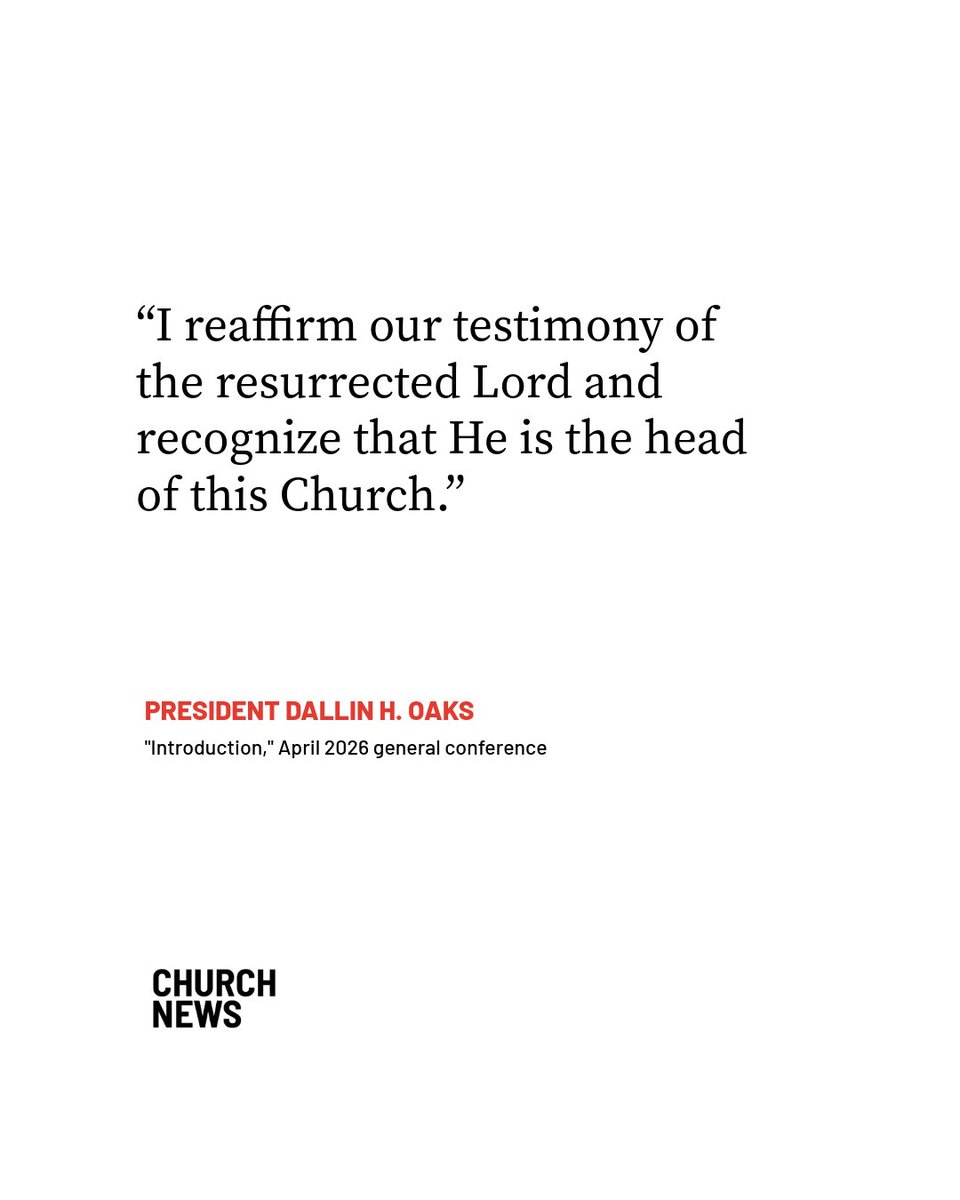 the_churchnews's tweet photo. 🔗: https://t.co/JdraCtOWCW

See photos and read a summary of the Saturday morning session of April 2026 general conference. https://t.co/VK87IpXC67