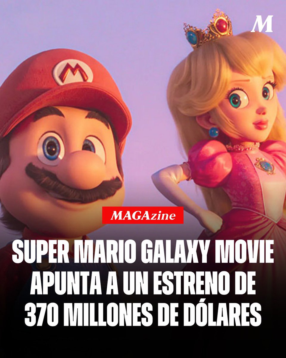 MAGAzineLDD's tweet photo. 🎬🚨 QUE LOS PROGRES SIGAN MAMANDO: A pesar de las críticas  de la agenda woke, Super Mario Galaxy Movie apunta a un estreno de 370 millones de dólares a nivel mundial.

‼️ Sería el tercer mayor debut en la historia de una película animada. https://t.co/mIZwWuh38c