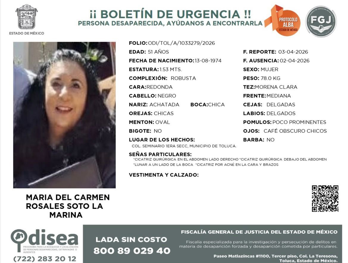 elvallemexico's tweet photo. Se solicita su apoyo para localizar a María del Carmen Rosales Soto La Marina. 🙏 https://t.co/CcFRqBgmJ5