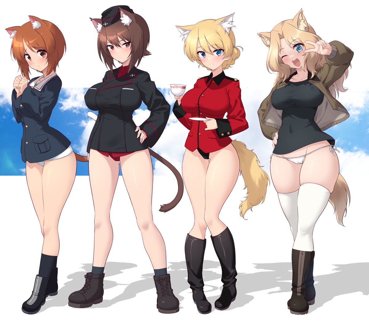 パンツじゃないから恥ずかしくないヤーツ。。。なんとか絵仕事終わったからやっと同人原稿再開ナリ…🫠
#4月になったから4人並んだ画像を貼ろうぜ 