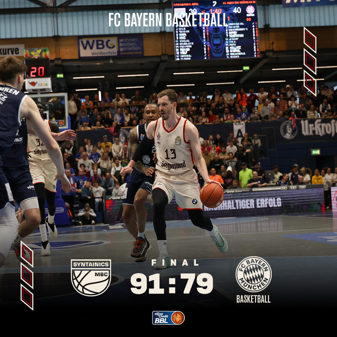 FCBBasketball's tweet photo. Final.
📰 https://t.co/ig6cdKU7eC
#MBCFCB #FCBB | Foto: Stickel https://t.co/uY5AAFGVrW