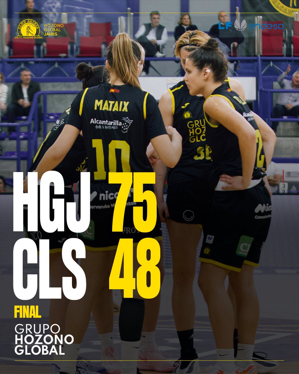 🔚 ¡Final!

¡𝐓𝐄𝐍𝐄𝐌𝐎𝐒 𝐋𝐀 𝐃𝐄𝐂𝐈𝐌𝐎𝐒𝐄𝐗𝐓𝐀!

🟡 Hozono Global Jairis 75
🔵 Cadí La Seu 48

#HGJvsCLS | #LFEndesa