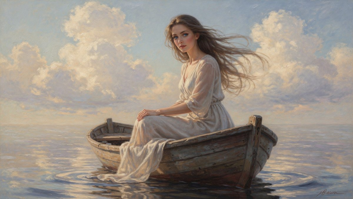 EtherealxArt's tweet image. The boat floats calmly on the water 💧🛶
#GrokImagine #AIart #GenerativeAI