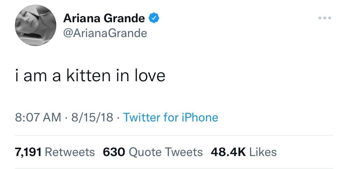 Ariana Grande tweets ♡ tweet media