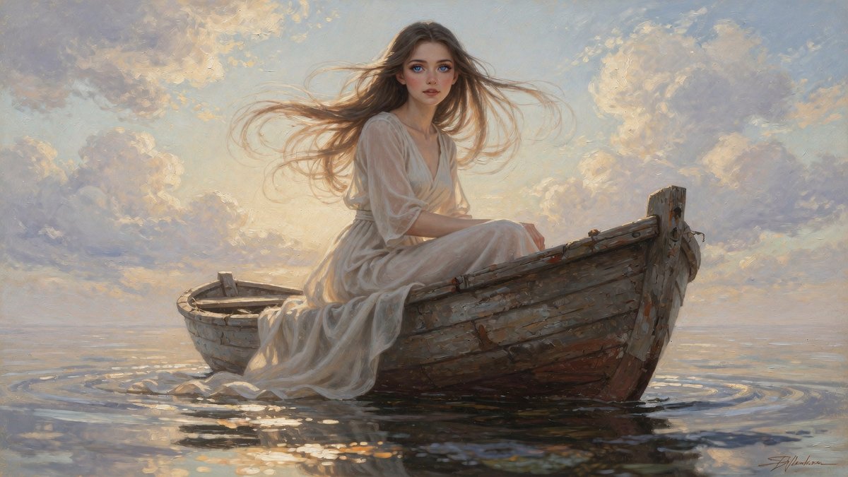 EtherealxArt's tweet image. The boat floats calmly on the water 💧🛶
#GrokImagine #AIart #GenerativeAI