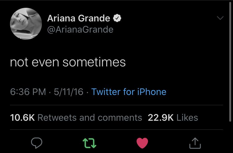 Ariana Grande tweets ♡ tweet media