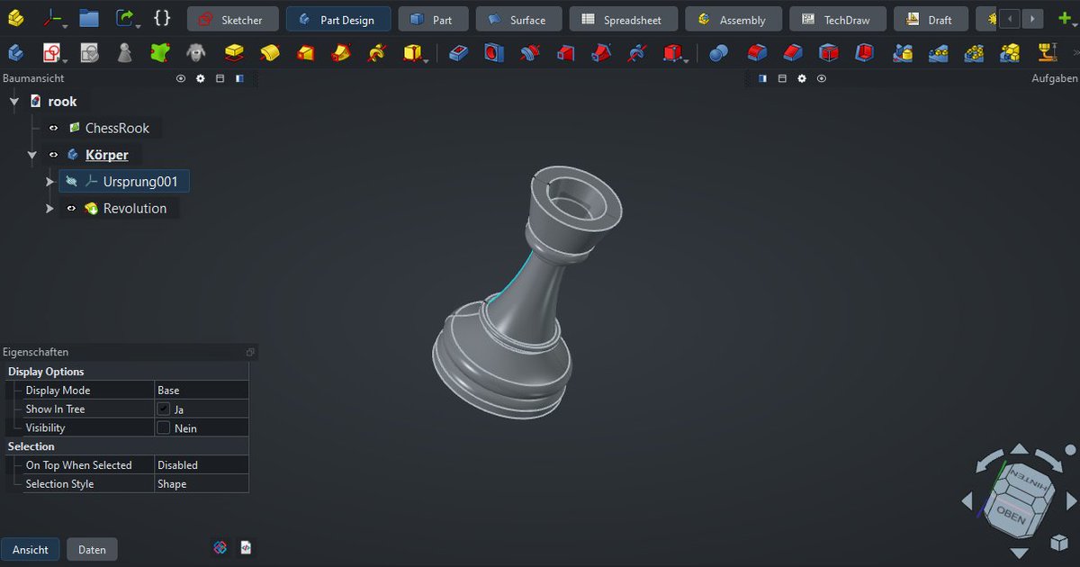 FreeCad ein bissl umgestellt nach dem Tutorial von <a href="/Deltahedra3D/">Deltahedra 3D</a> für UI &amp; Addons. Sobald ich etwas weiter bin, geht es dann in die tieferen Mastersketch Tutorials von ihm.
Aber jetzt geht es weiter mit dem nächsten Tutorial von <a href="/jellysmash/">MangoJelly Solutions</a>. 
Irre, was die Community da raus haut.