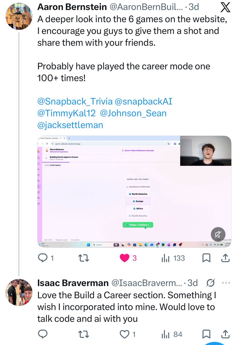 Isaac Braverman tweet media