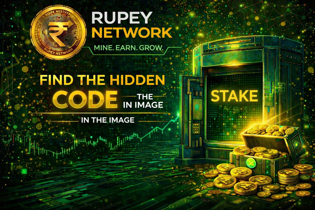Rupeynetwork's tweet photo. Rupey Network Daily Cipher
Find today's hidden code in the image.
Day37
Enter the code in Secret Vault and win FREE RUP coins today
Follow us on X & Instagram
#rupeynetwork https://t.co/Onej497ESW
