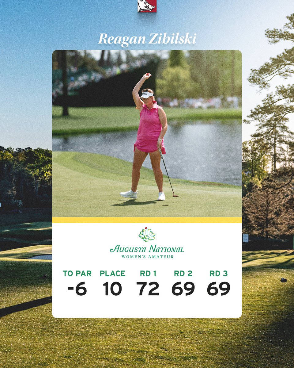 RazorbackWGolf's tweet image. A top 10 finish in her @anwagolf debut ✨

What a week for Reagan!