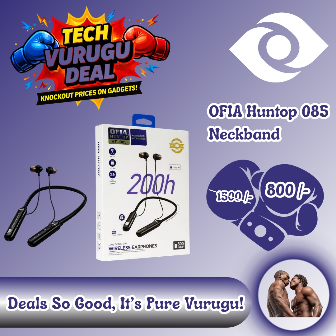 Grab the Tech Vurugu Deal before it’s knocked out! 🥊🔥

This neckband is delivering punches harder than the fight tonight!

📍 Find us at:
Shop No. 24, Mwana Africa House
Opposite Jevanjee Gardens(Nairobi CBD) #vurugu #techaccessories
