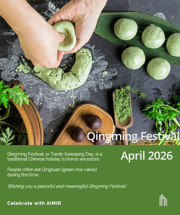 AimirCG's tweet photo. Qingming Festival, or Tomb-Sweeping Day, is a traditional Chinese holiday to honor ancestors. People often eat Qingtuan (green rice cakes) during this time.
All of us at AIMIR wish you a peaceful and meaningful Qingming Festival!

#QingmingFestival  #SpringSeason #AIMIR https://t.co/kVG31SbRgq